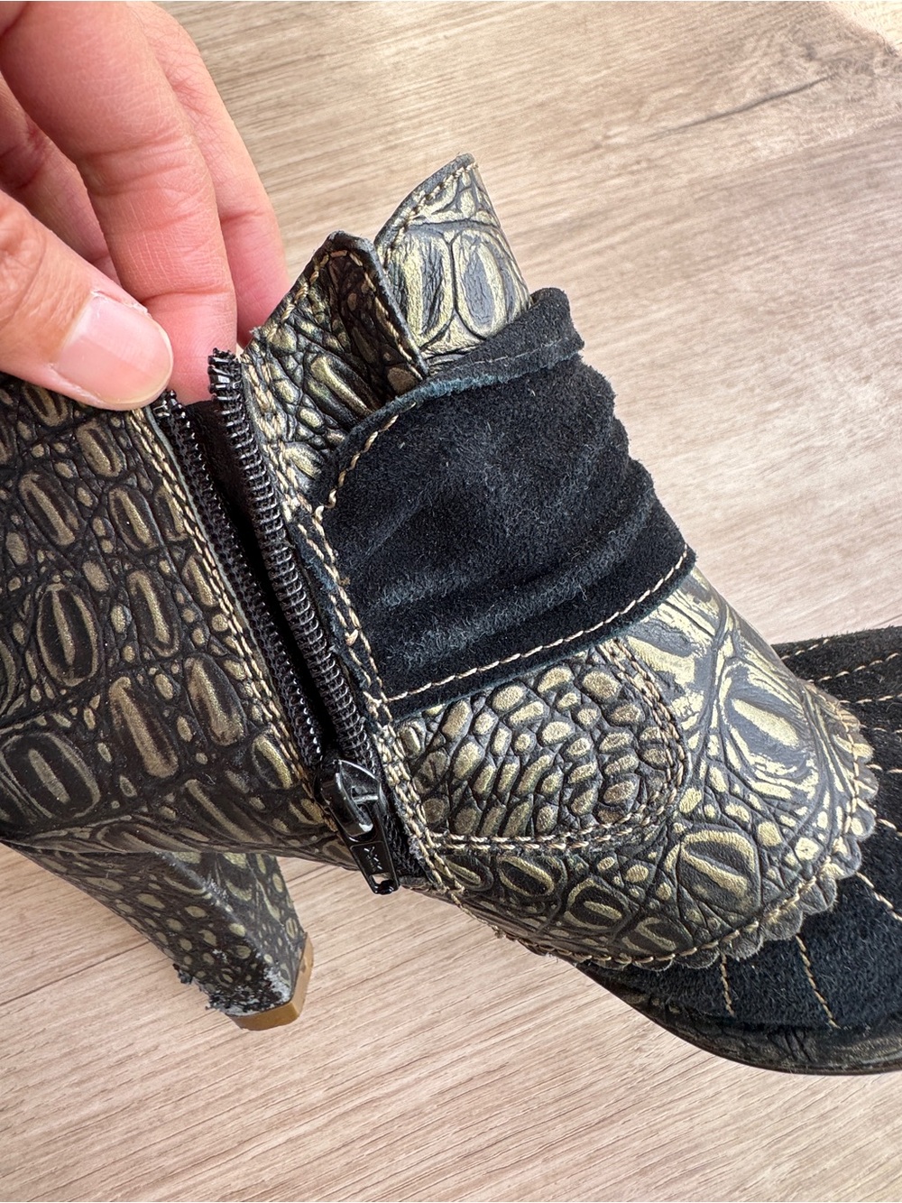 Irregular Choice Miaow Ankle Heeled Booties Black 38 WitchyCore Cat Lovers Witch - Picture 6 of 14